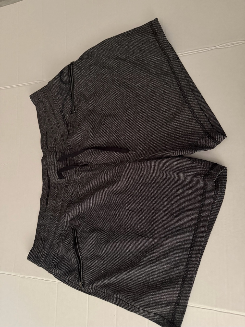 #136 Avia Women's Charcoal Gray Athletic Shorts with Zipper Pockets